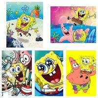 【เก่าฮาร์ดแวร์】 5D ภาพวาดเพชร DIY ชุดอะนิเมะเครื่องมือเจาะเต็มการ์ตูน Spongebob งานฝีมือของที่ระลึกเครื่องตกแต่งฝาผนัง30x40