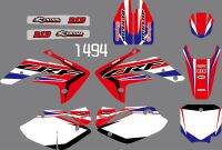 1494 Motorcycle Team Graphic amp; Backgrounds Dirt Sticker Kit Decals Fit For HONDA CRF150R 2007-2018