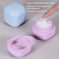 20/30/50g Macaron Square Refillable Bottles Empty Bottle Face Cream Lotion Jar Plastic Empty Cosmetic Pot Travel Accessories