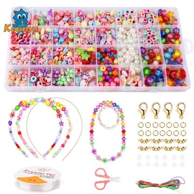 1 Set Children Kids Girls DIY Bracelet Beads 24 Compartment Arts Craft Jewelry Making Box