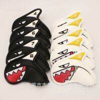 ปลอกหุ้มไม้กอล์ฟชุดเหล็ก (CVI001) SHARK COVER IRON SET ลายฉลาม สุดเท่ห์ มีสีขาวหรือสีดำให้เลือก ราคาคุณภาพ น่าใช้งาน