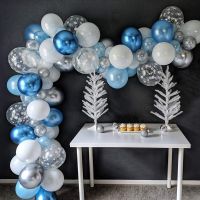 106pc Snowflake Balloon Blue Pink Garland Arch kit Birthday Party Ice Snow Queen Ballon Baby Shower Decoration Globos Kids Gifts