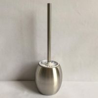 Toilet brush high quality stainless steel creative bathroom product house clearner fashion toilet brush holder and handle set