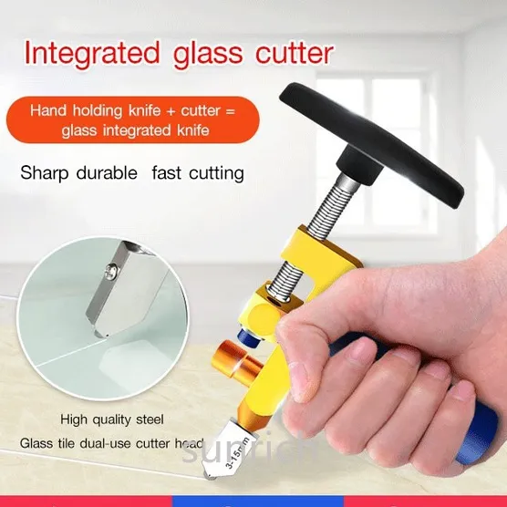 VIVINICE Glass Cutter Tile Divider Tile Cutter HandHeld Ceramic Tile Cutter Portable Glass