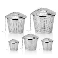 304 Stainless Steel Tea Ball Strainer Mesh Herbal Infuser Filter Tea Leaf Spice Tea Strainer for Teapot Kitchen Tool