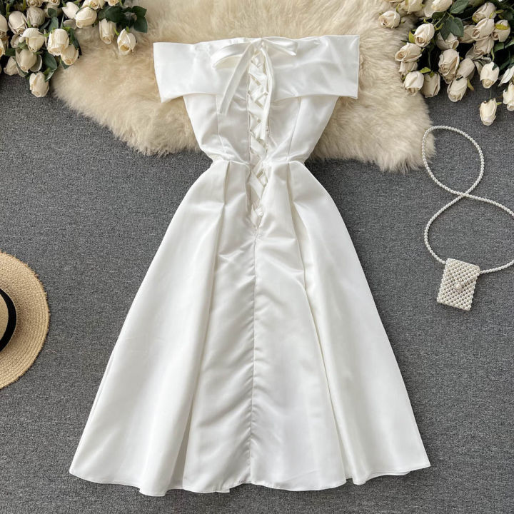 women-white-evening-party-dress-summer-sweet-bow-one-word-neck-off-the-shoulder-elegant-dresses-ladies-a-line-long-dress