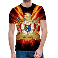 （Can Customizable）Order Of Demolay t-shirt polyester fiber Men T Shirtmen t shirt Short sleeve 3D T Shirt 75（Adult and Childrens Sizes）