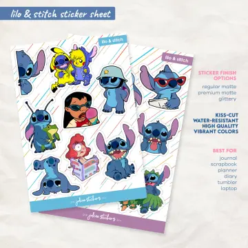 Lilo and Stitch Stickers Vinyl Sticker for Laptop, Scrapbook, Phone,  Luggage, Journal, Party Decoration Assorted Stickers 