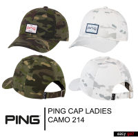 PING CAP LADIES CAMO 214  PING CAP WOMEN หมวกกอล์ฟ หมวกกีฬาผู้หญิง