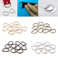 10pcs Metal D Ring Adjustable Buckle Clasp For Webbing Backpacks Straps Bags Cat Dog Collar Chain Buckles DIY Accessories