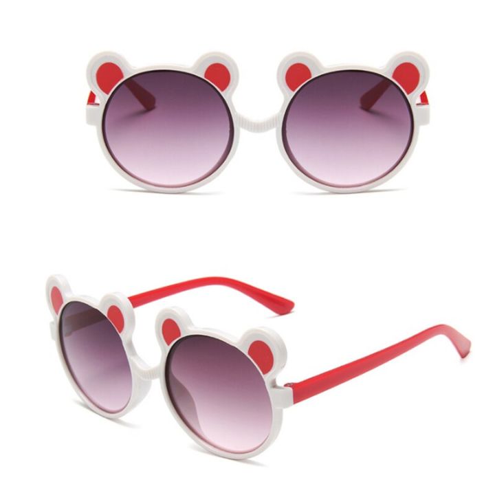 การ์ตูนน่ารักหมีสไตล์แว่นตาเด็กกลางแจ้งชายหาดเด็ก-glass-girls-แว่นตากันแดดเด็กแว่นตา