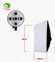 กล่องใส่ Softbox 60*90cm + 5 in 1 E27 ที่วางหัวโคมไฟ Softbox 60*90cm + 5 in 1 E27 Socket Lamp Head Holder