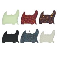 Pickguard กีตาร์5รูสีดำ TL เปล่าสำหรับปิ๊กการ์ดกีต้าร์ Tele รอยขีดข่วนแผ้นปิ๊กการ์ดสำหรับเทเลแคสเตอร์