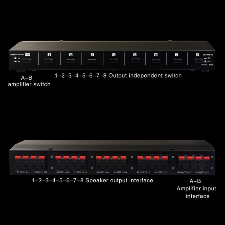 100w-2-in-8-out-เพาเวอร์แอมป์ลำโพงกล่อง-switcher