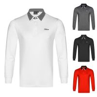 Amazingcre Odyssey PEARLY GATES  Titleist Callaway1 G4 DESCENNTE PXG1❁✖  Golf mens top clothing comfortable t-shirt quick-drying breathable sports jersey polo shirt casual long-sleeved