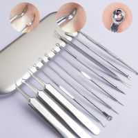 Acne Blackhead Removal Needles Kit Cell Pimples Blackhead Clip Tweezers Comedone Blemish Extractor Beauty Face Skin Clean Tool