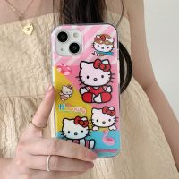 เคสโทรศัพท์มือถือการ์ตูน Hello Kitty สำหรับ iPhone 14 Pro Max 13 Pro Max ฝาหลังซิลิโคนนิ่มสำหรับ iPhone 12 Pro Max 11