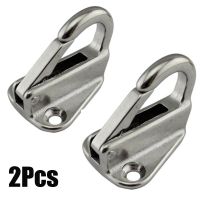 2Pcs Marine 316 Stainless Steel Spring Snap Fending Hook Fender Boat Hardware Marine Boat Spring Locked Fender Hook