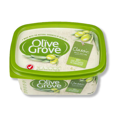 สินค้ามาใหม่! โอลีฟกรอฟ คลาสสิค เนยเทียมผสมน้ำมันมะกอก 375 กรัม Olive Grove Classic Olive Spread Margarine 375 g ล็อตใหม่มาล่าสุด สินค้าสด มีเก็บเงินปลายทาง