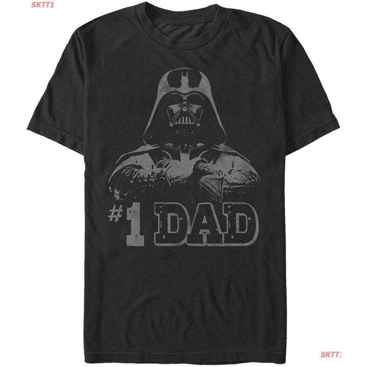 เสื้อยืดแขนสั้น-star-wars-mens-star-wars-darth-vader-number-one-dad-t-shirt-short-sleeve-t-shirtss-5xl