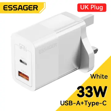 Portable Dual Port USB C Fast Charge Pd GaN Adapter Plug 33W 35W Type C  Wall Charger for iPhone 15 - China Pd Charger and 5V USB Charger price