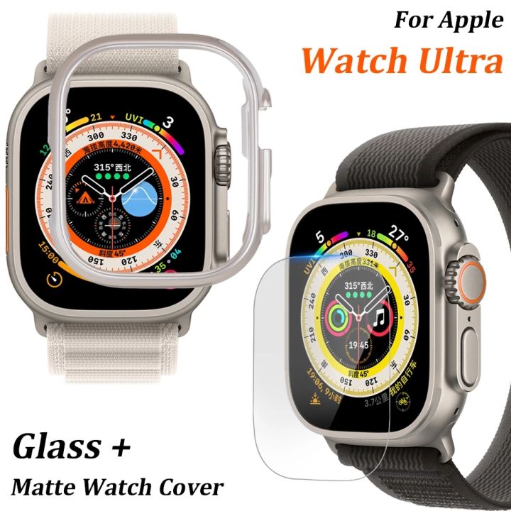 ฟิล์ม-กรอบป้องกัน-สำหรับ-apple-watch-ultra-เคส-49mm-ฟิล์มกระจกนิรภัยกันรอยหน้าจอสําหรับ-ฝาครอบเคส-i-watch-ultra-เคสนาฬิกา