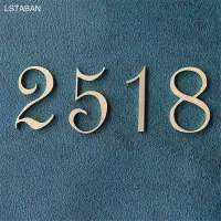 นอร์ดิกสไตล์ย้อนยุคทองเหลืองหมายเลขที่อยู่ที่กำหนดเองบ้านเลขที่สำหรับสติกเกอร์ประตูบ้านทองแดงโบราณป้ายบ้านเลขที่-zptcm3861