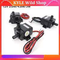 KYLE Wild Shop DC 12V 3.6w 4.8W 5w 240L/H Waterproof Mini Water Pump Fountain Aquarium Pumps 8mm Power Brushless Micro Membrane Submersible