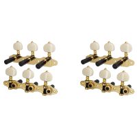 2X 1:18 Acoustic Guitar Machine Heads Guitar String Tuning Pegs Key 3L3R Guitar Tuners Keys Replacement Accessories