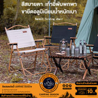 Camping Season เก้าอี้พับ เก้าอี้ปิคนิค เก้าอี้ตั้งแคมป์ วัสดุอลูมิเนียม น้ำหนักเบา พกพาสะดวก เก้าอี้สนามพับ พับง่าย ฟรีถุงเก็บ แข็งแรง