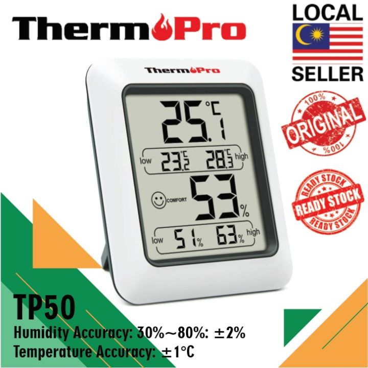 ThermoPro TP50 Digital Hygrometer Indoor Thermometer Humidity Monitor with Temperature Humidity Gauge