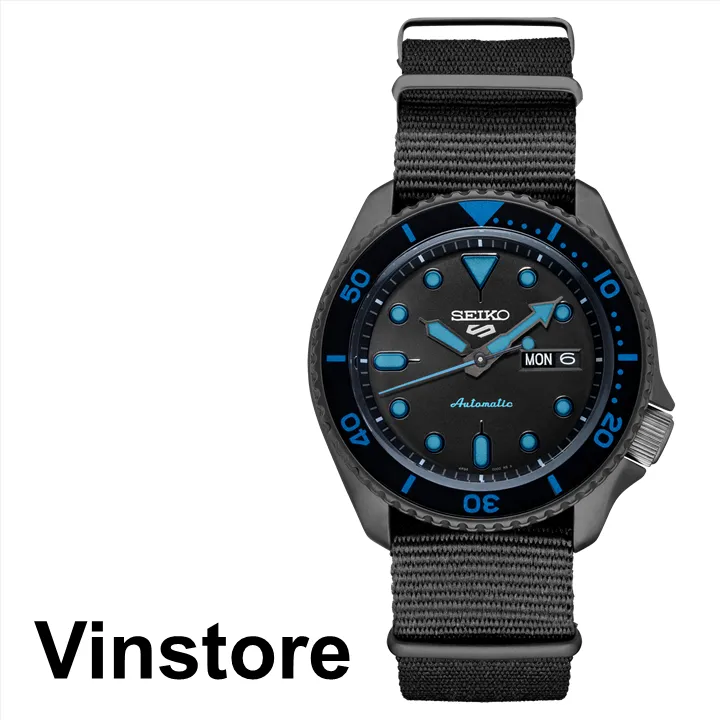 Vinstore] Seiko 5 Sports SRPD81 Automatic Stainless Steel Case Nylon Strap  Black Dial 100M SRPD81K SRPD81K1 | Lazada Singapore