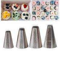 【CC】✘✲☑  4pcs/set Cactus Pastry Tips  172/199/348/4B Decorating Icing Piping Nozzles Decoration Baking Tools