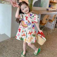 CUTE BABY?พร้อมส่ง?ชุดเดรสเด็กผู้หญิง คอปกแขนตุ๊กตา สำหรับเด็กผู้หญิง(770)