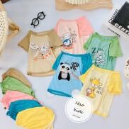 SizeBộ cộc tay cho bé trai bé gái i n hình thú, quần vạt