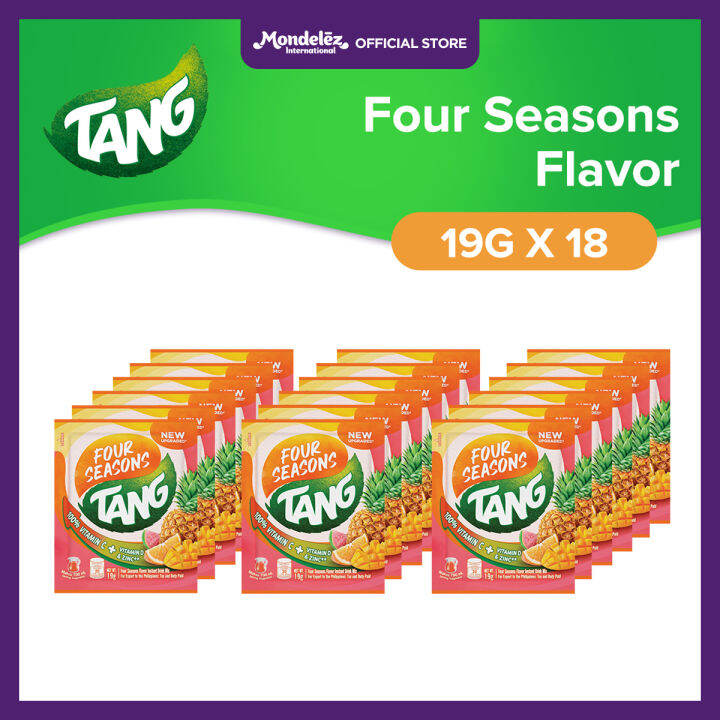 Tang Instant Drink Mix - Four Seasons Flavor 19g with Vitamins and ...