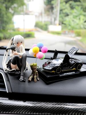 Hold Xiong Qiong sister place adorn article anime beauty inside the car hand do her red cartoon car control car decoration