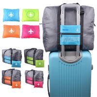 Portable Nylon Bag Large Capacity Foldable Airplane Storage Bag Hand Luggage Organization Waterproof Organizer for Travel