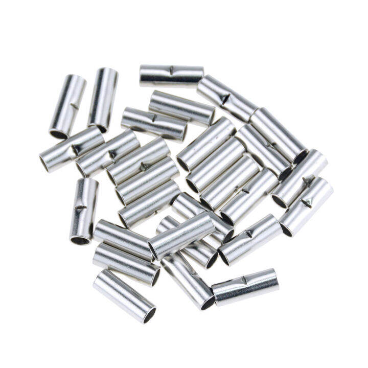 50pcs Butt Wire Copper Tinned Splice Crimp Bare Terminals Crimping Kit