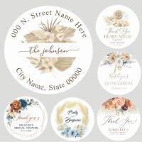 Personalized wedding stickers  pampas reed seal labels  custom birthday baptism seal stickers  party decoration supplies Stickers Labels