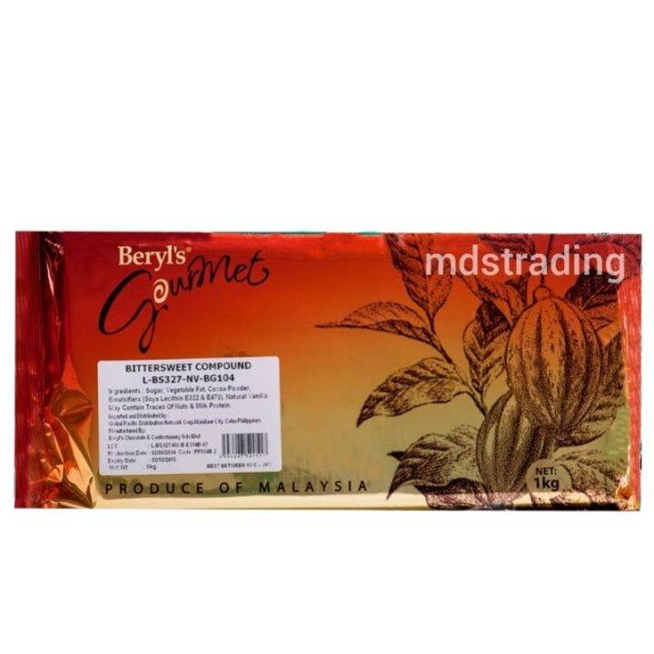 Beryls Bittersweet Compound Baking Bar 1KG Lazada PH