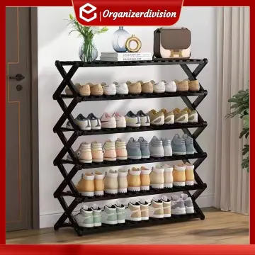 6 Tier Folding Shoe Display Rack