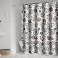 Bohemian Mandala Shower Curtains For Bathroom Geometric Waterproof Shower Curtain Set Bathtub Bathing Cover With 12 Hooks