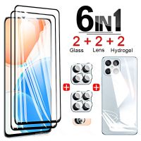 6 In 1 Tempered Glass for Honor X8 5G X7 X9 5G Screen Protectors on For Huawei Honor X40 X40i Glass Case Hydrogel Film Not Glass