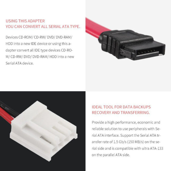 150mbps-2-in-1-sataตัวแปลงการ์ดเชื่อมต่อideชิปตัวเชื่อมต่อสายเคเบิลสำหรับdvd-cd-hddataการ์ดideเป็นsataการ์ดidetosataอะแดปเตอร์การ์ดอะแดปเตอร์การ์ดide-sata-to-sata