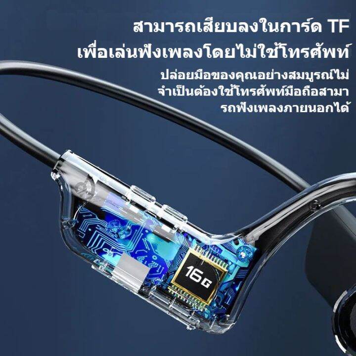 akgm37การนำอากาศแนวคิดการนำกระดูกไร้สายบลูทูธชุดหูฟังจอแสดงผล-led-หูฟัง-pluggable-tf-การ์ดหน่วยความจำเคลื่อนไหวหูฟังไร้สายกันน้ำ