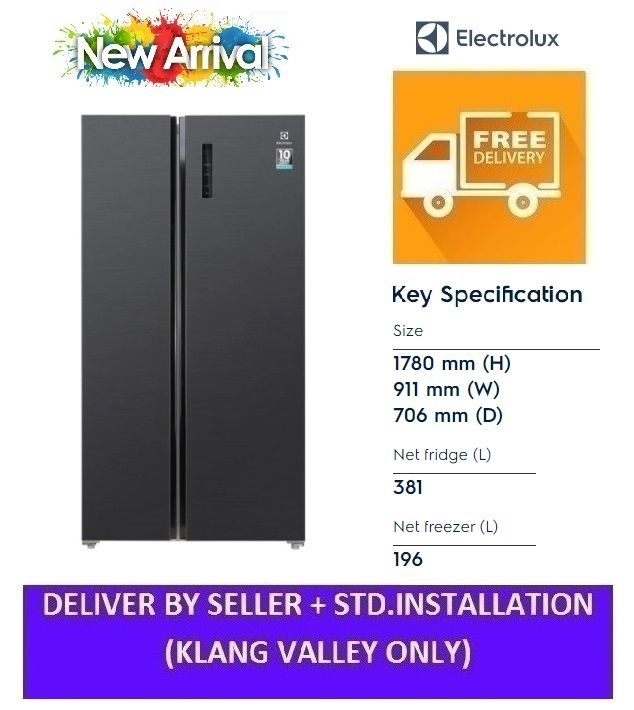 Electrolux ESE6101ABMY 606L UltimateTaste 700 SBS Refrigerator Lazada