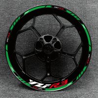 17 Inch For YAMAHA YZF R3 Motorcycle Logo Wheel Hub Waterproof High Reflective Rim Stickers Front And Rear Decal Decoration