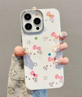 เคสโทรศัพท์มือถือลายการ์ตูน Hello Kitty สำหรับ iPhone 14 Pro Max 13 Pro Max ฝาหลังซิลิโคนแบบนิ่มสำหรับ iPhone 12 Pro Max 11ด้านหลัง