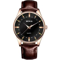 {Miracle Watch Store} นาฬิกาสำหรับผู้ชายยอดนิยมแบรนด์หรูผู้ชายควอตซ์นาฬิกาข้อมือสายหนังระบายอากาศกันน้ำธุรกิจลำลองสำหรับบุรุษดู2022ใหม่